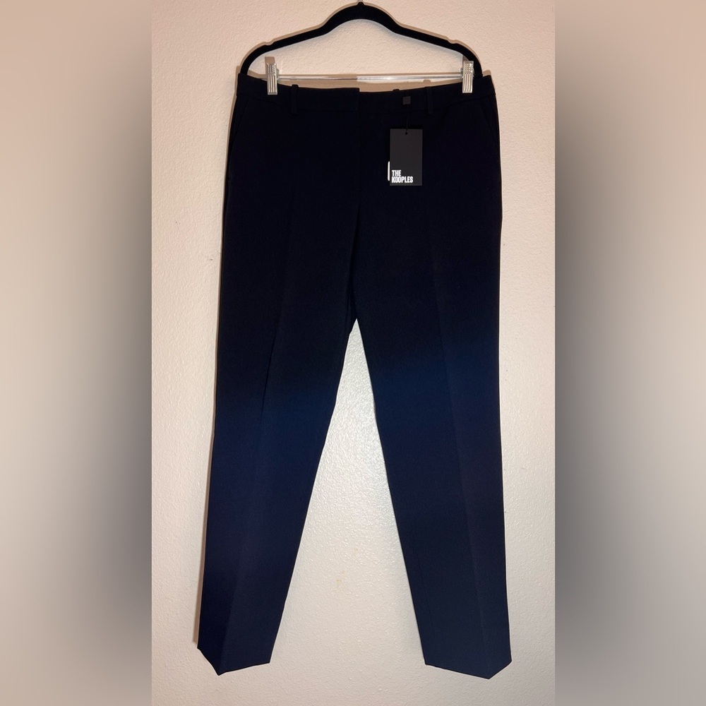 The Kooples Black Slim Fit Trousers - Size 42 (EU) / US 10